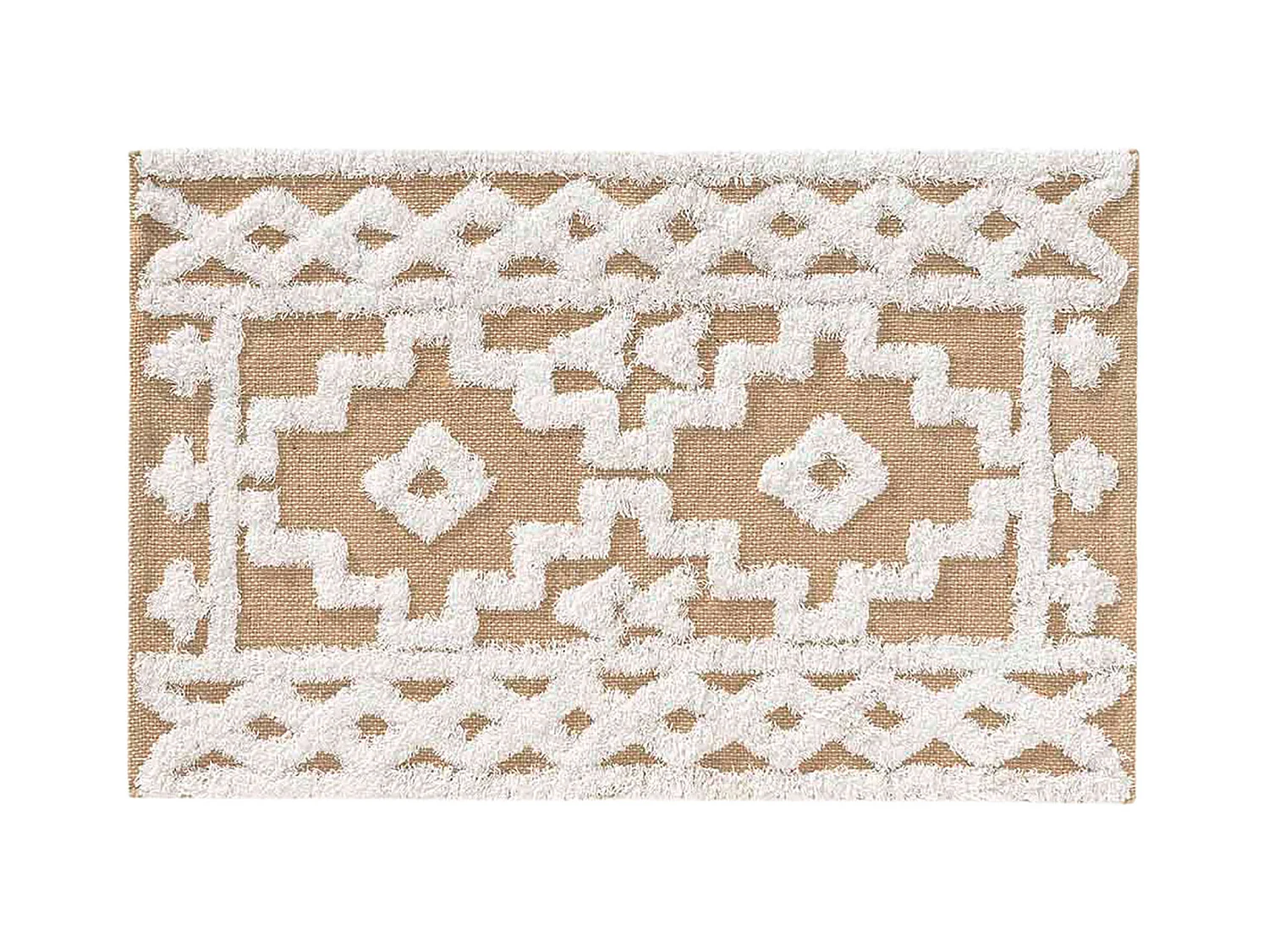Tapis Déco en Jute "Medine" 120x170cm Naturel