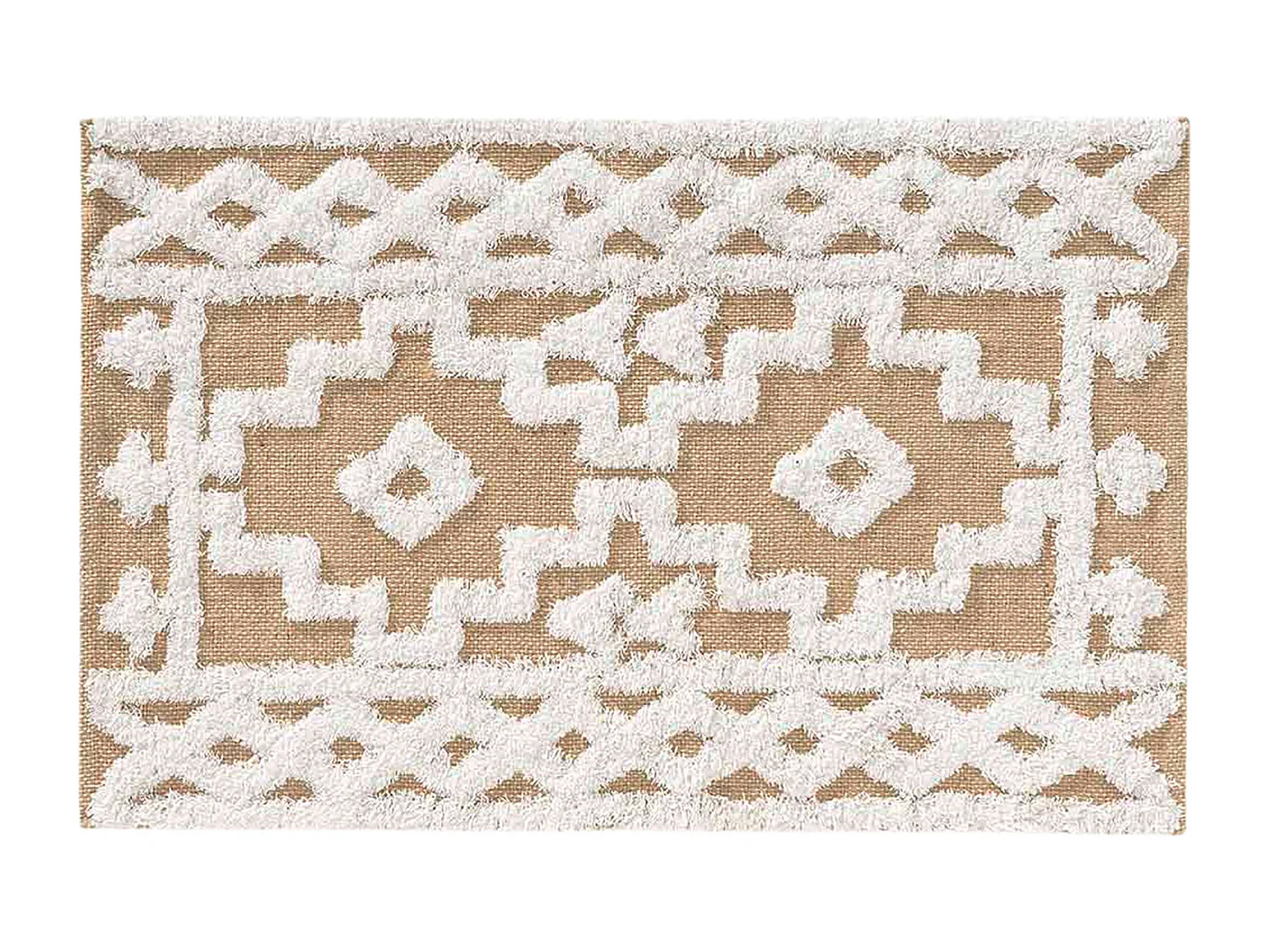 Tapis Déco en Jute "Medine" 120x170cm Naturel