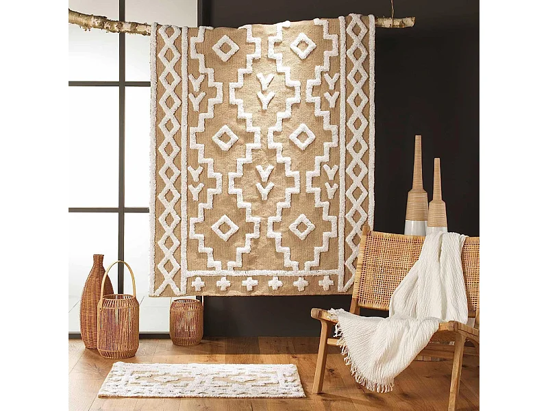 Tapis Multi-Usage en Jute "Medine" 60x90cm Naturel