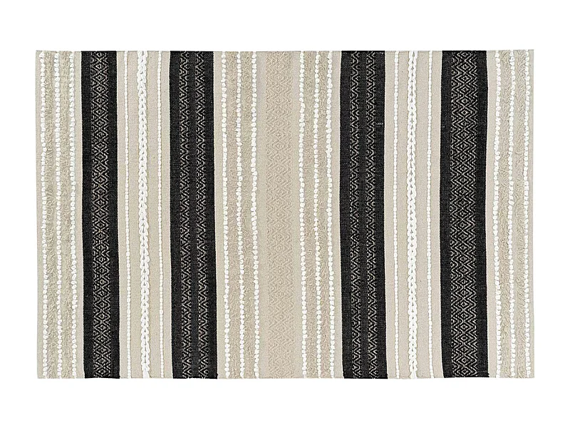 Tapis Déco "Mirage" 120x170cm Naturel & Noir