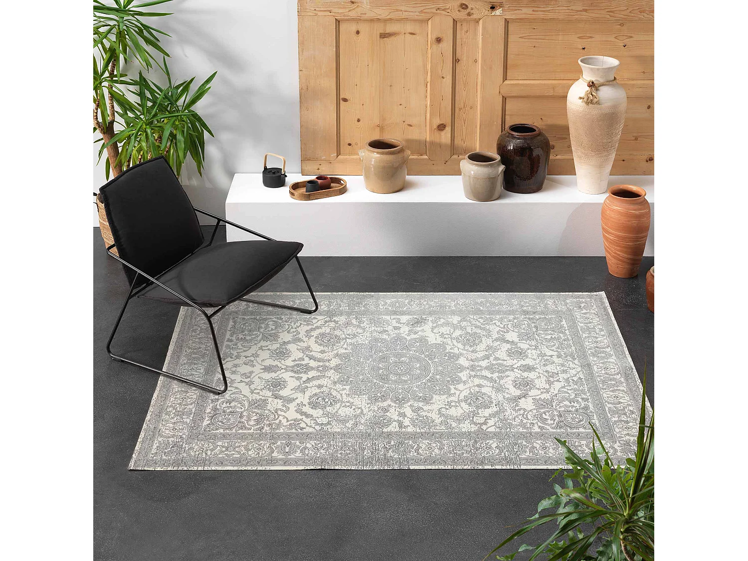 Tapis Déco Tissé "Persan" 140x200cm Naturel