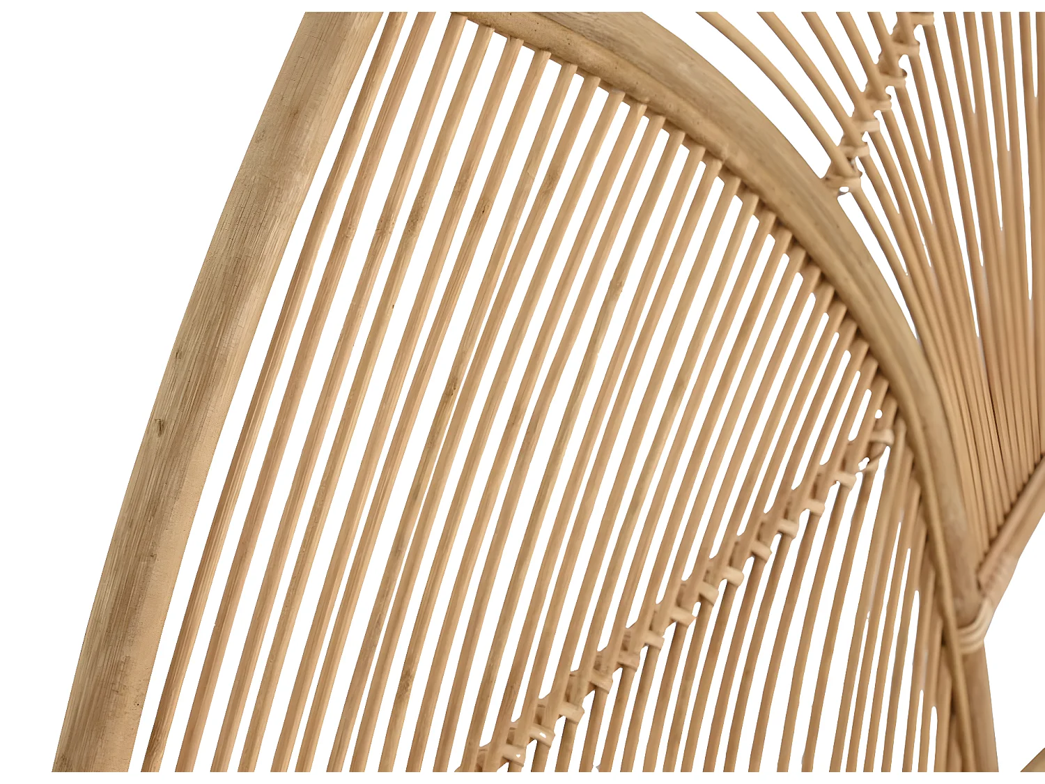 Tête de lit en bois de bambou coloris naturel - longueur 160 x profondeur 2  x Hauteur 80 cm