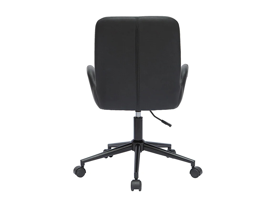 Bürostuhl Polyurethan und Metall schwarz ALBAN