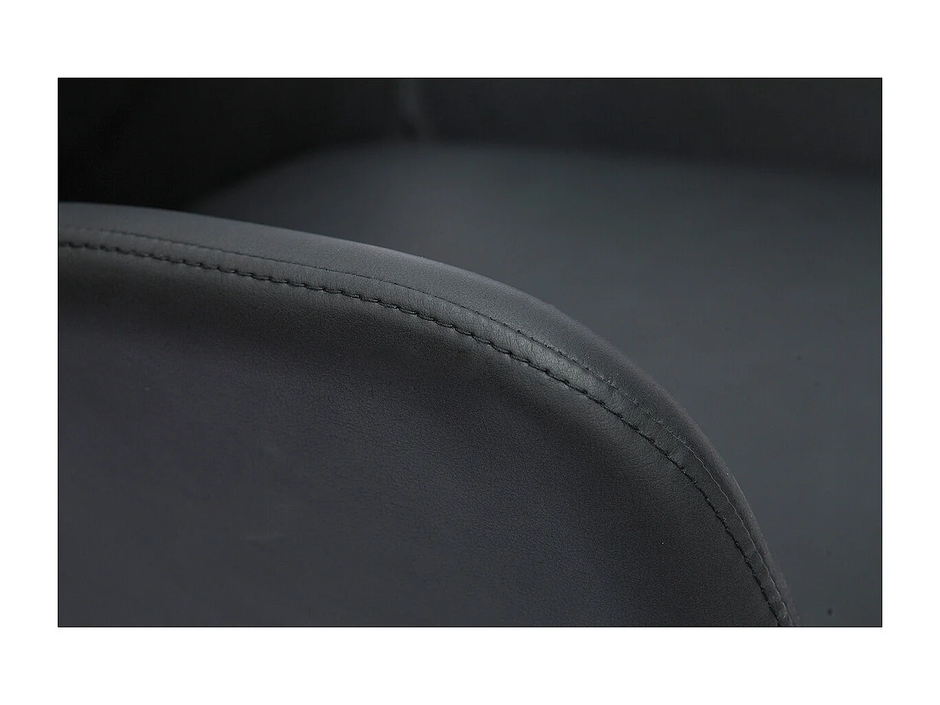 Bürostuhl Polyurethan und Metall schwarz ALBAN