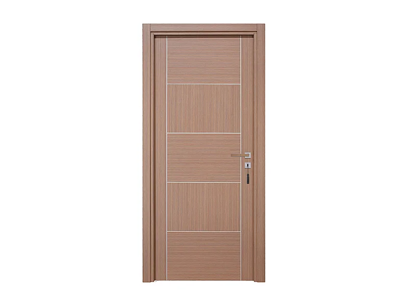 Bloc-porte pose fin de chantier collection Premium Casoar, H.204 x l.83 cm, aspect chêne gris, réversible