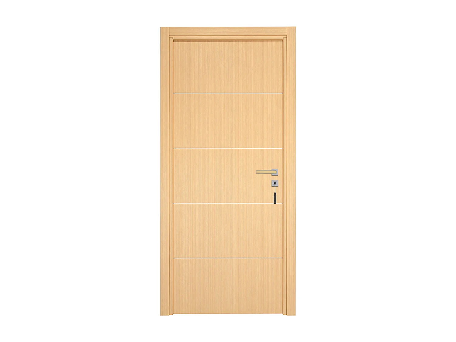Bloc-porte pose fin de chantier collection Premium Seymour, H.204 x l.93 cm, aspect chêne clair, réversible