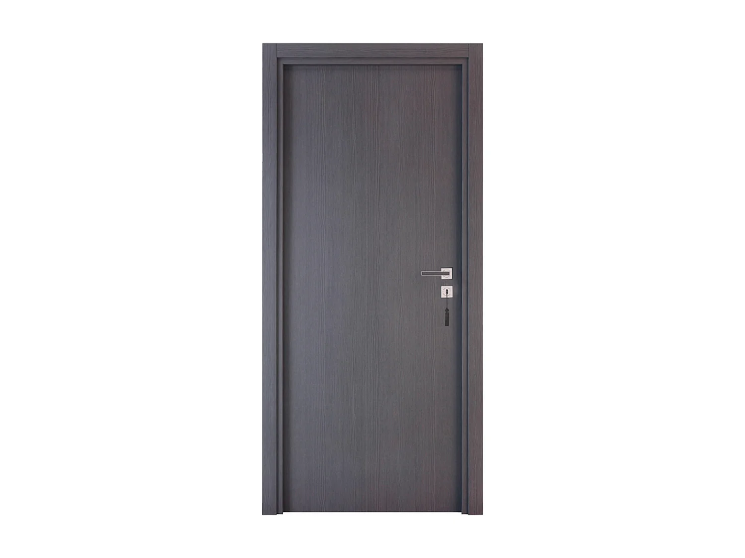 Bloc-porte pose fin de chantier collection Premium Miro, H.204 x l.93 cm, aspect chêne cendré, réversible