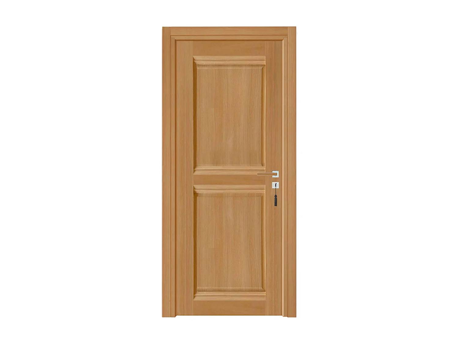 Bloc-porte pose fin de chantier collection Premium Classic 2 panneaux, H.204 x l.73 cm, aspect chêne naturel, réversible
