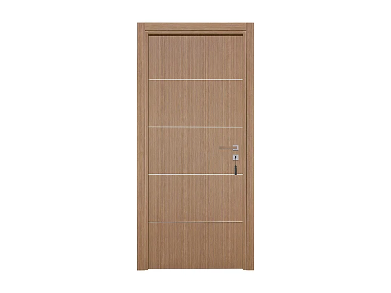 Bloc-porte pose fin de chantier collection Premium Seymour, H.204 x l.83 cm, aspect chêne gris, réversible
