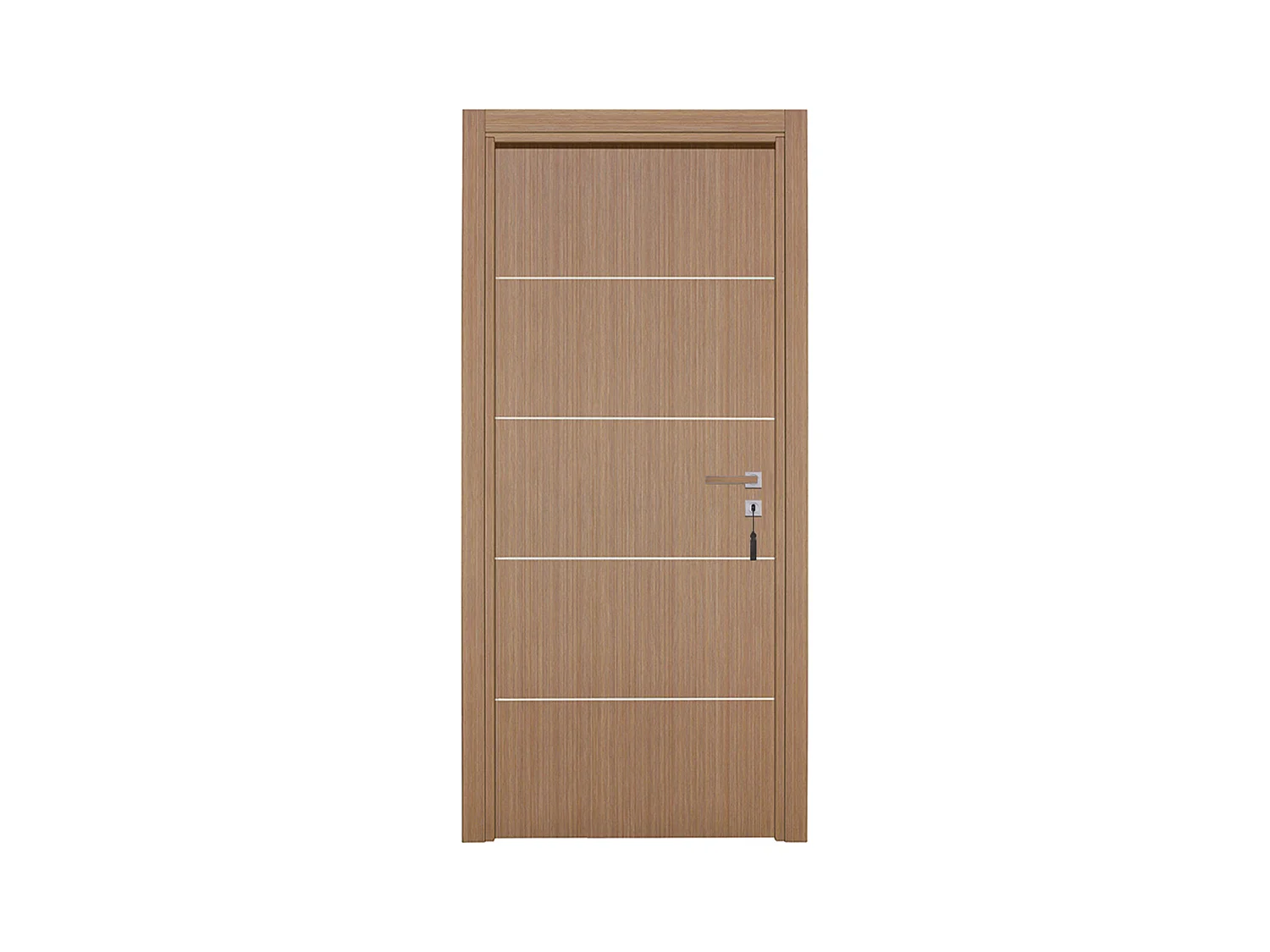Bloc-porte pose fin de chantier collection Premium Seymour, H.204 x l.83 cm, aspect chêne gris, réversible