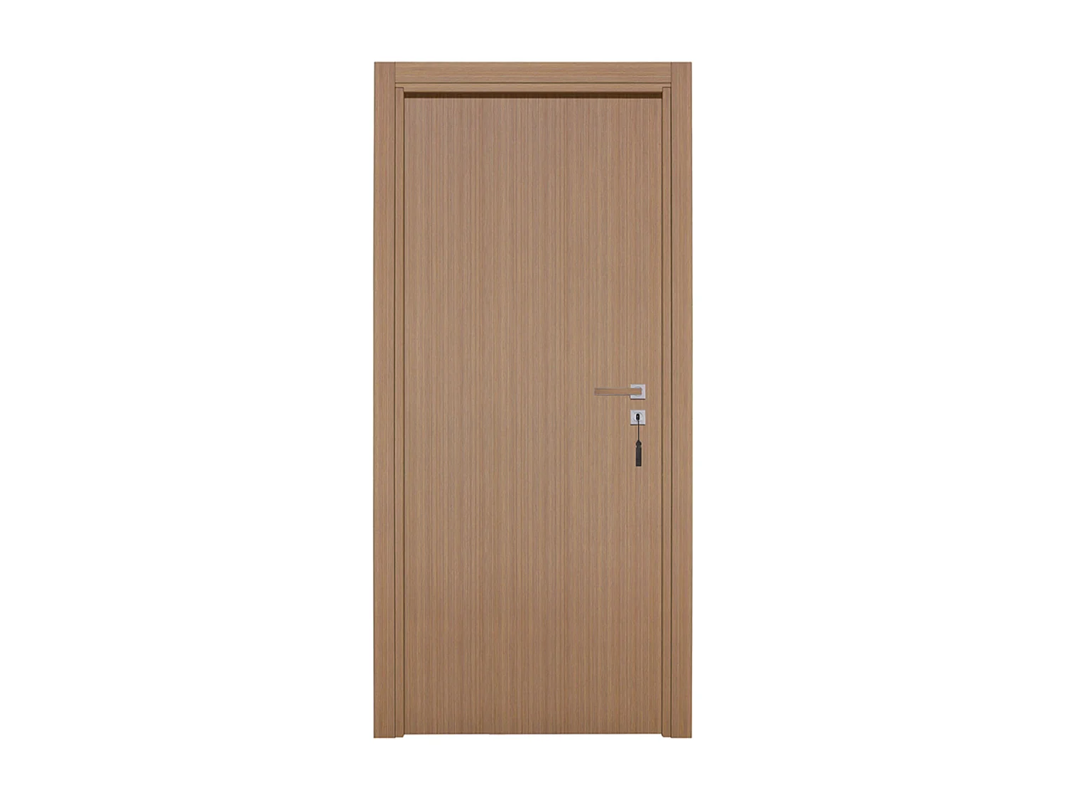 Bloc-porte pose fin de chantier collection Premium Miro, H.204 x l.73 cm, aspect chêne gris, réversible