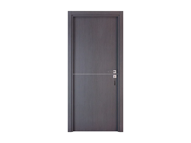 Bloc-porte pose fin de chantier collection Premium Riva, H.204 x l.83 cm, aspect chêne cendré, réversible