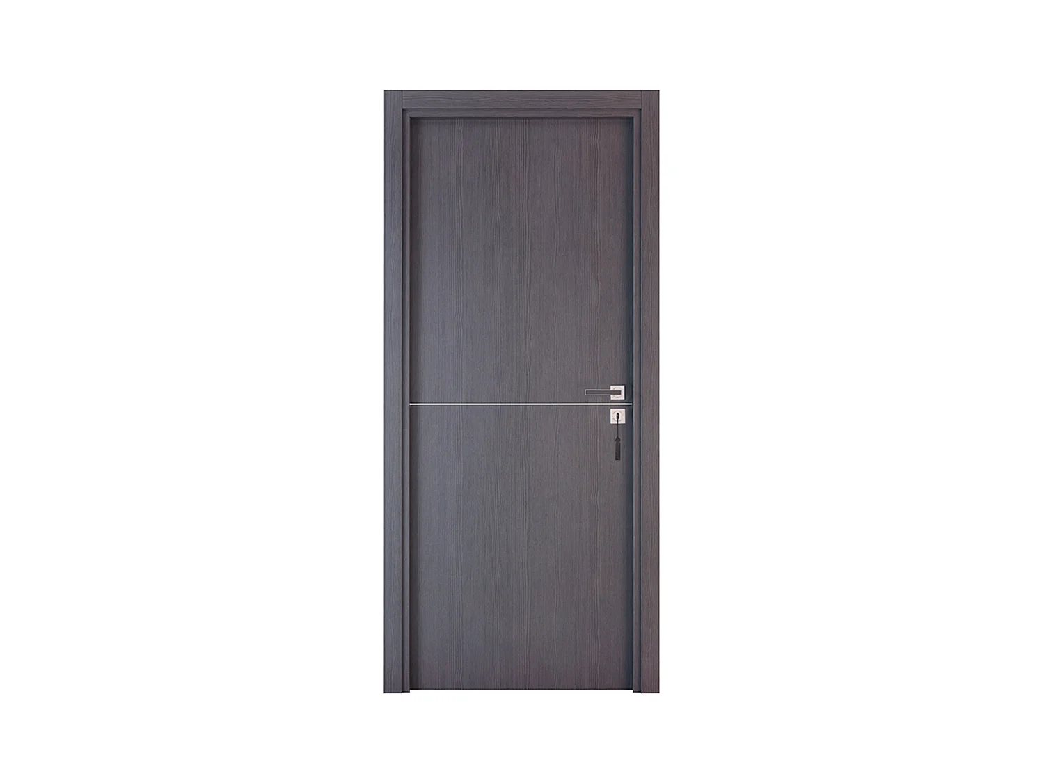 Bloc-porte pose fin de chantier collection Premium Riva, H.204 x l.83 cm, aspect chêne cendré, réversible