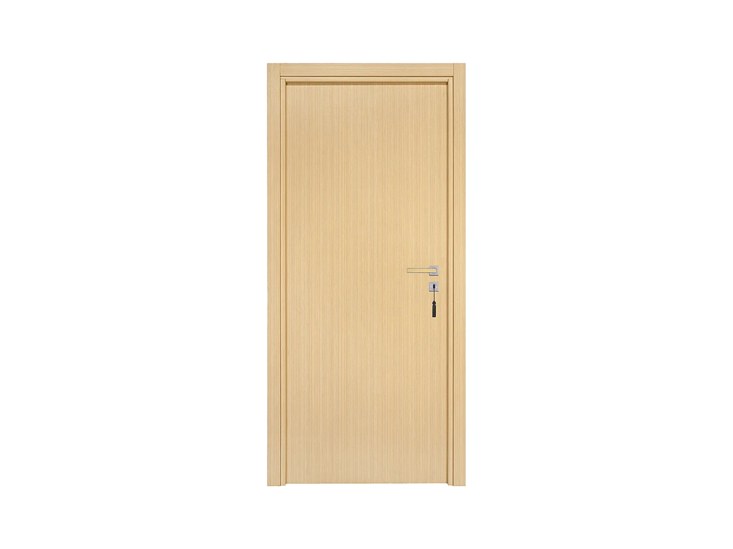 Bloc-porte pose fin de chantier collection Premium Miro, H.204 x l.63 cm, aspect chêne clair, réversible