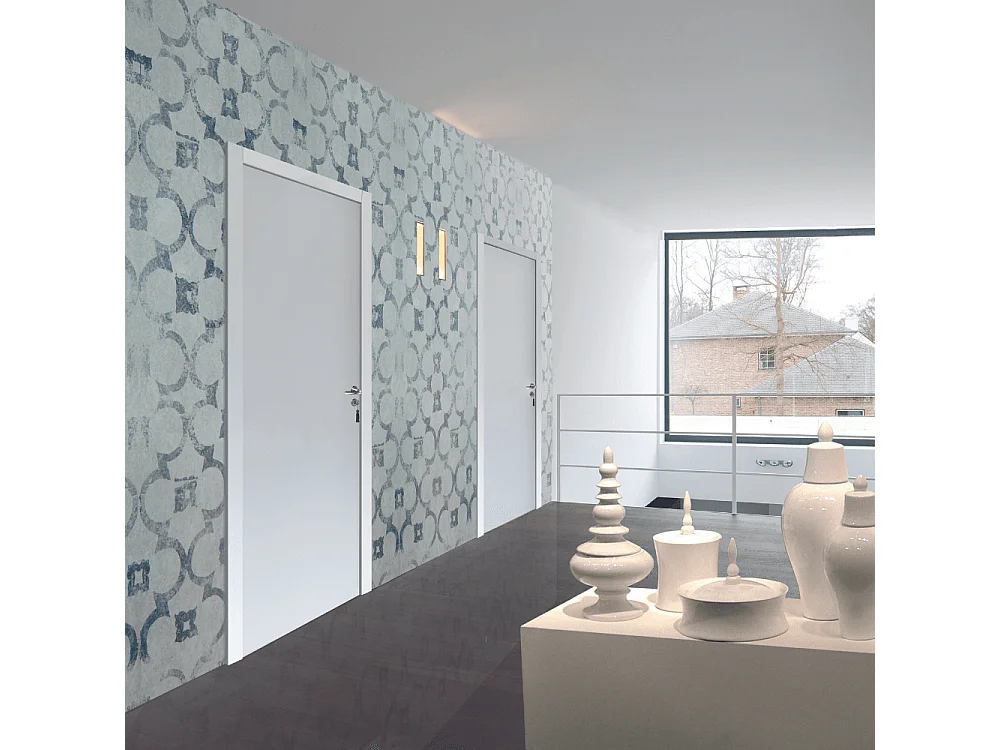 Bloc-porte pose fin de chantier Premium Liberto,  H.204 x l.73 cm, pré-peint, réversible