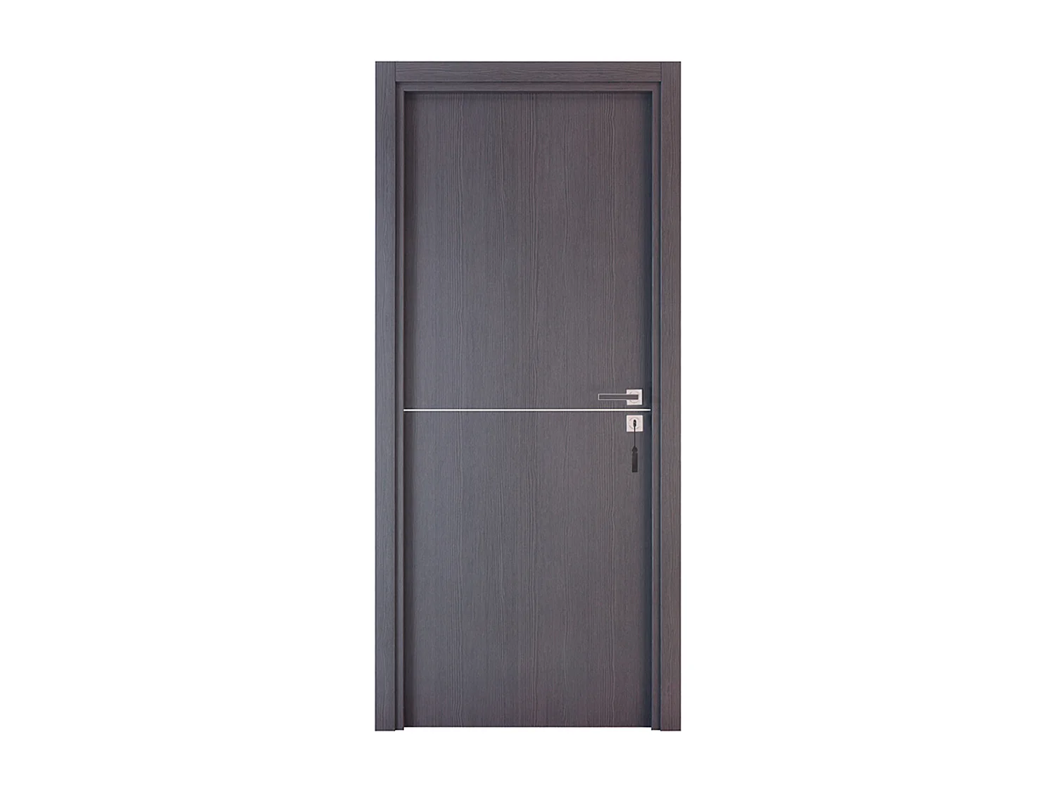 Bloc-porte pose fin de chantier collection Premium Riva, H.204 x l.93 cm, aspect chêne cendré, réversible