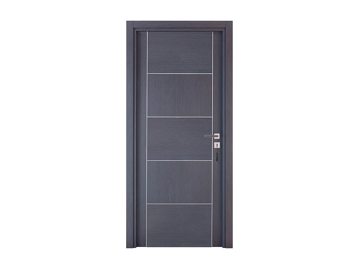 Bloc-porte pose fin de chantier collection Premium Casoar, H.204 x l.83 cm, aspect chêne cendré, réversible