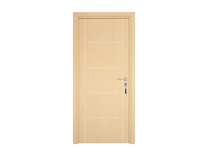 Bloc-porte pose fin de chantier collection Premium Casoar, H.204 x l.73 cm, aspect chêne clair, réversible