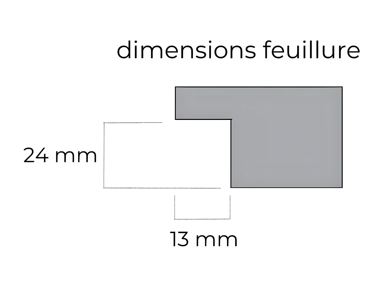 Porte nue, sans cadre, bois Erable, 83 cm, 2 carreaux, recouvrement