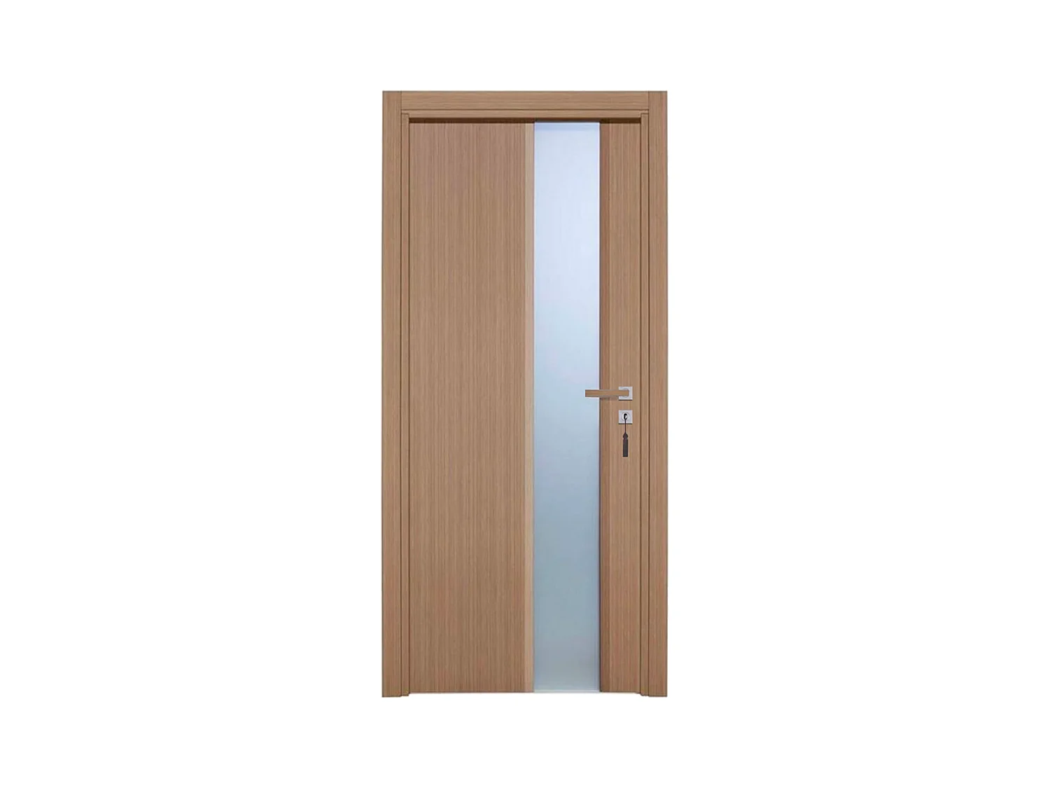 Bloc-porte pose fin de chantier collection Premium Enzo, H.204 x l.73 cm, aspect chêne gris, réversible