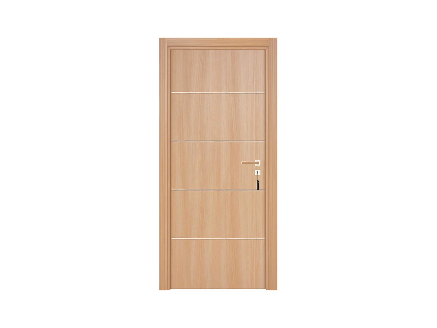 Bloc-porte pose fin de chantier collection Premium Seymour, H.204 x l.83 cm, aspect chêne naturel, réversible