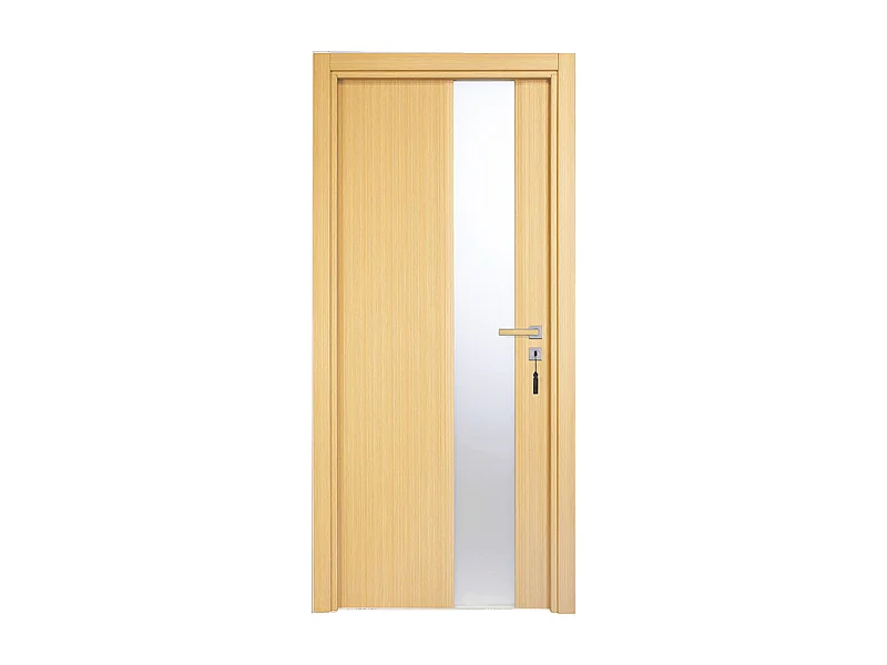 Bloc-porte pose fin de chantier collection Premium Enzo, H.204 x l.93 cm, aspect chêne clair, réversible