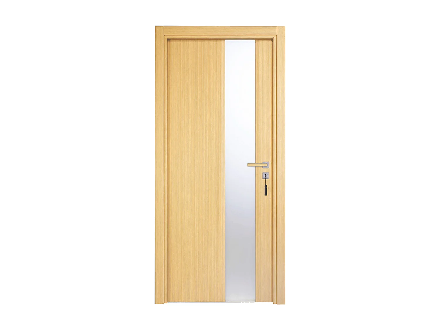 Bloc-porte pose fin de chantier collection PREMIUM Enzo, H.204 x l.93 cm, aspect chêne clair, réversible - Reivilo
