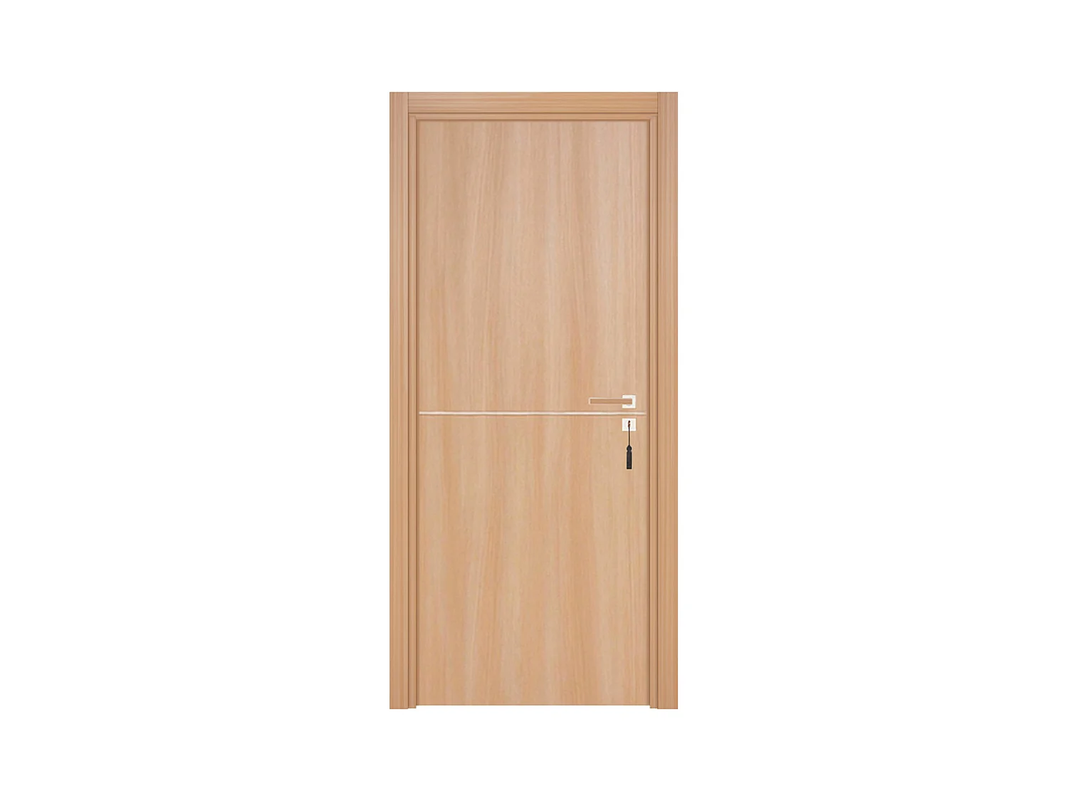 Bloc-porte pose fin de chantier collection Premium Riva, H.204 x l.83 cm, aspect chêne naturel, réversible