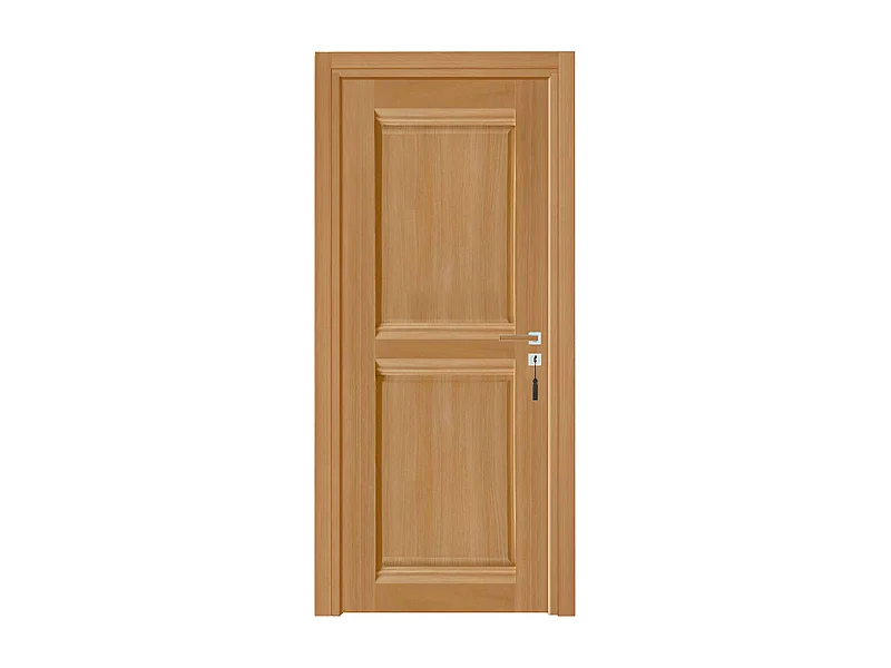 Bloc-porte pose fin de chantier collection Premium Classic 2 panneaux, H.204 x l.83 cm, aspect chêne naturel, réversible