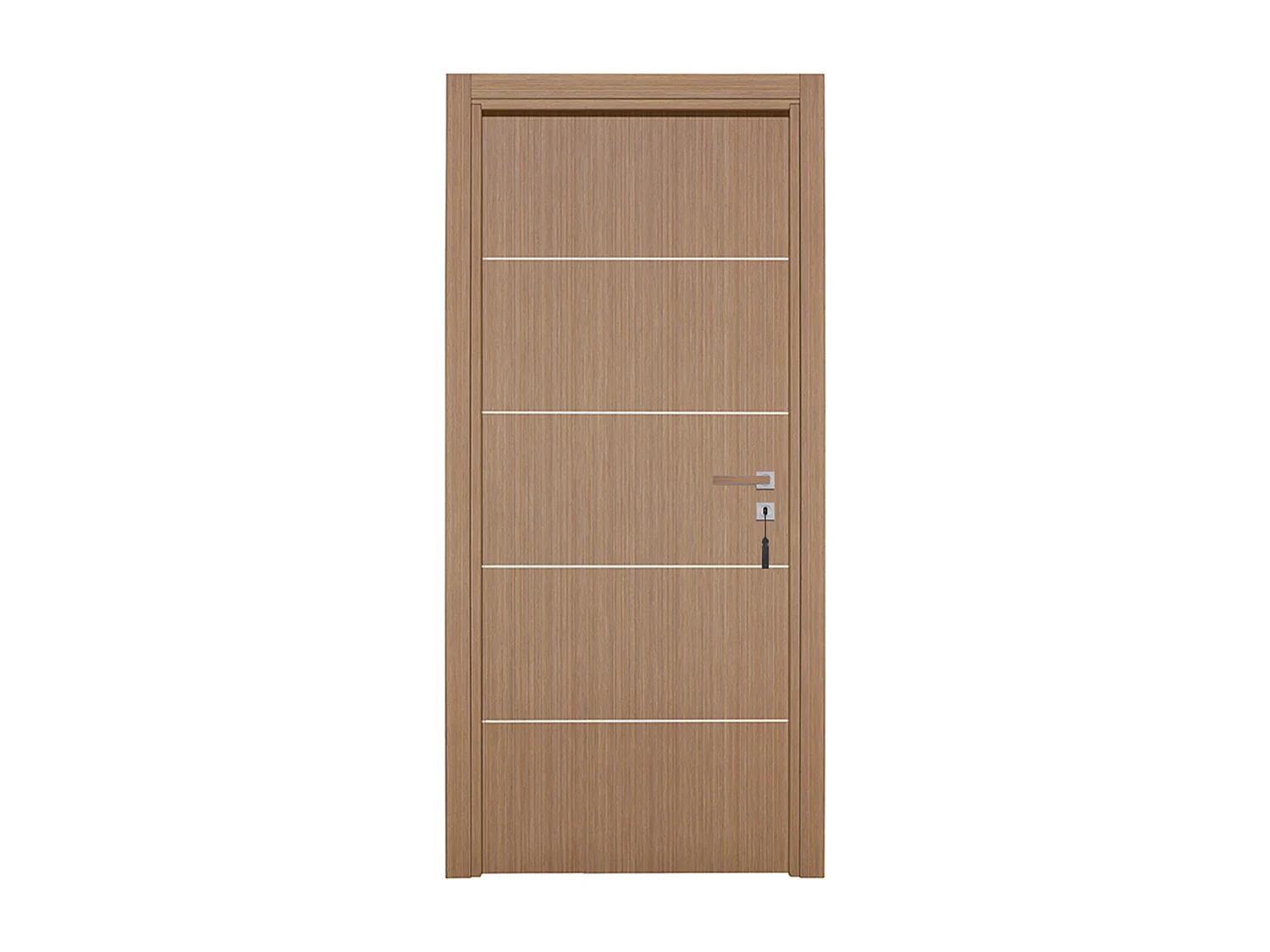 Bloc-porte pose fin de chantier collection Premium Seymour, H.204 x l.73 cm, aspect chêne gris, réversible