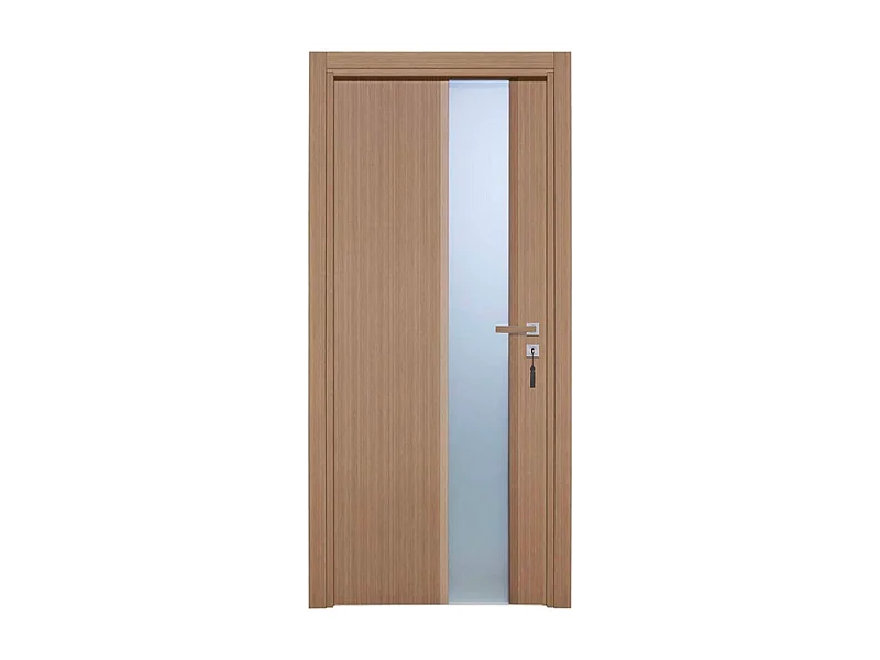 Bloc-porte pose fin de chantier collection Premium Enzo, H.204 x l.83 cm, aspect chêne gris, réversible