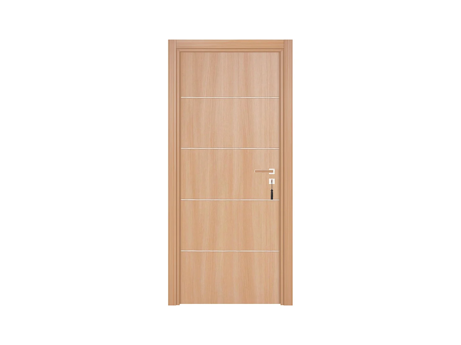 Bloc-porte pose fin de chantier collection Premium Seymour, H.204 x l.93 cm, aspect chêne naturel, réversible