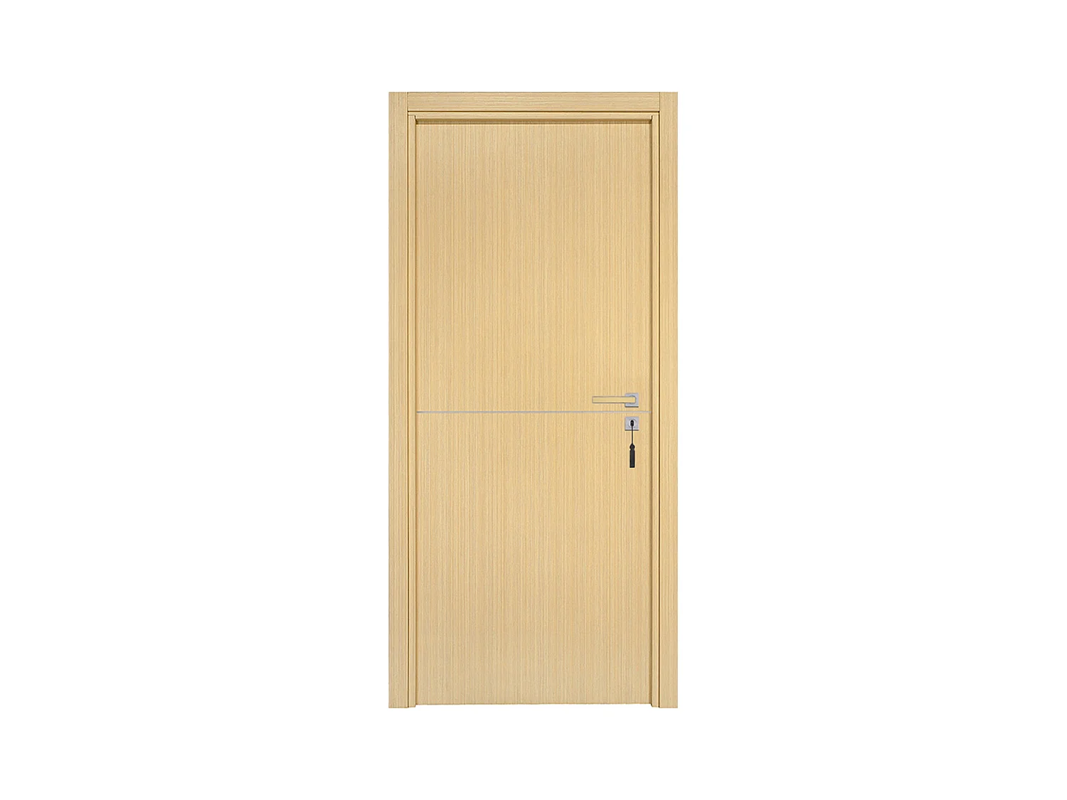 Bloc-porte pose fin de chantier collection Premium Riva, H.204 x l.73 cm, aspect chêne clair, réversible