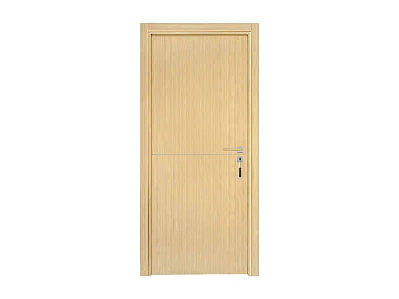 Bloc-porte pose fin de chantier collection Premium Riva, H.204 x l.73 cm, aspect chêne clair, réversible