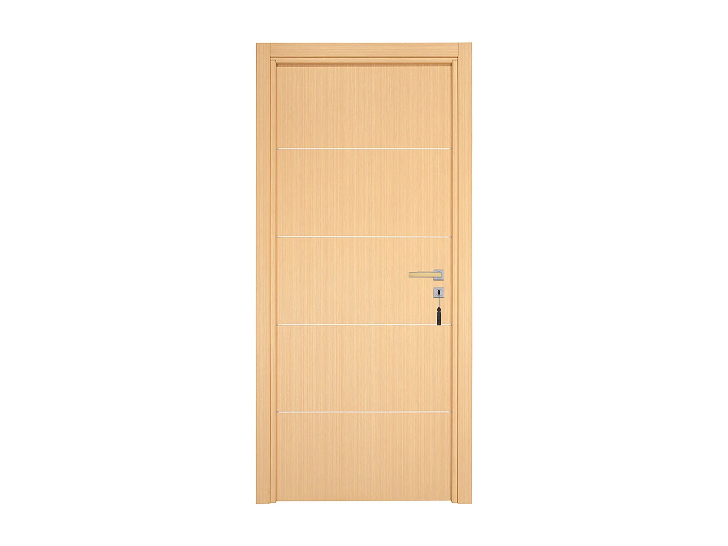 Bloc-porte pose fin de chantier collection Premium Seymour, H.204 x l.83 cm, aspect chêne clair, réversible