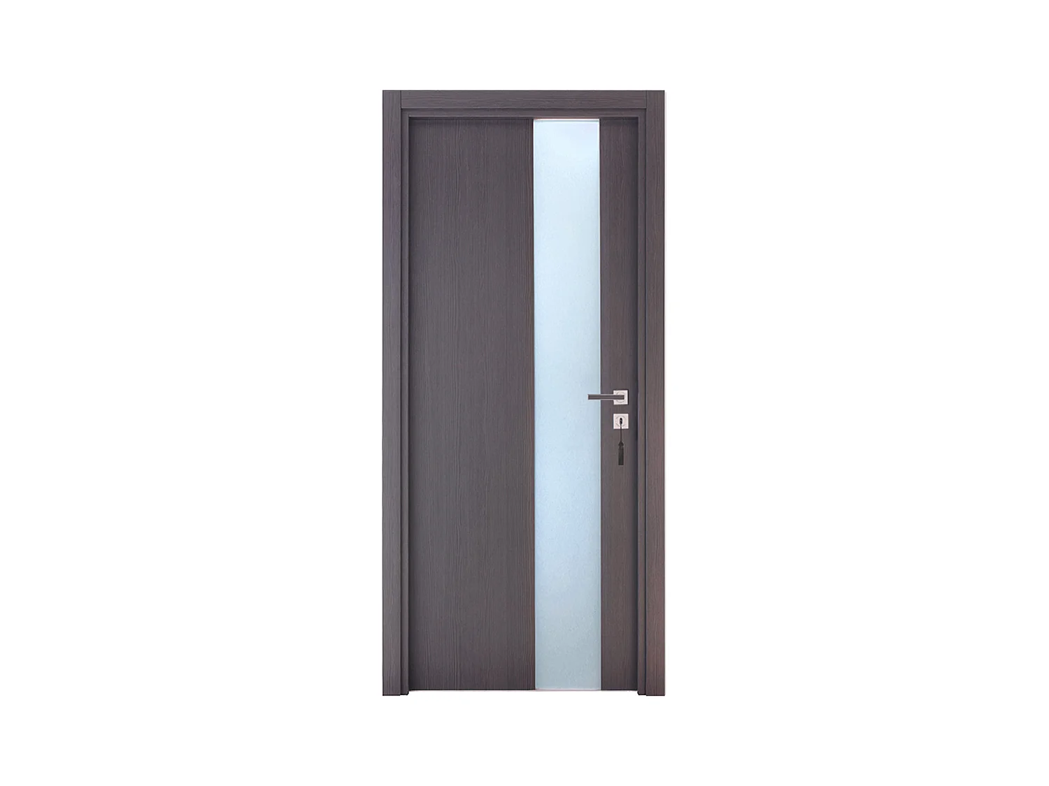 Bloc-porte pose fin de chantier collection Premium Enzo, H.204 x l.73 cm, aspect chêne cendré, réversible