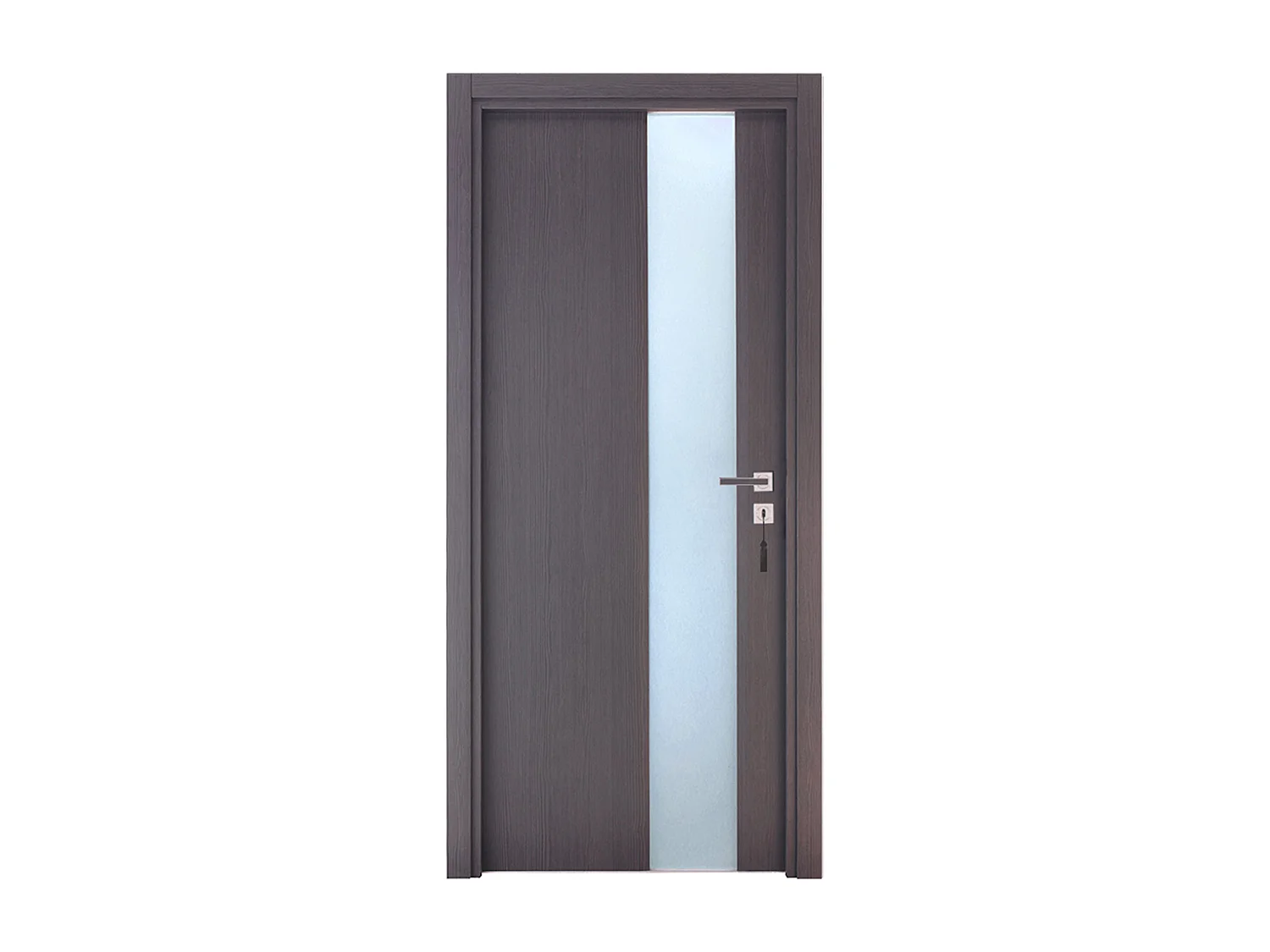 Bloc-porte pose fin de chantier collection Premium Enzo, H.204 x l.73 cm, aspect chêne cendré, réversible