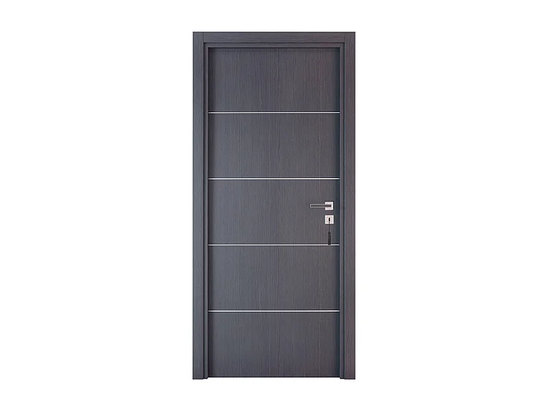 Bloc-porte pose fin de chantier collection Premium Seymour, H.204 x l.93 cm, aspect chêne cendré, réversible