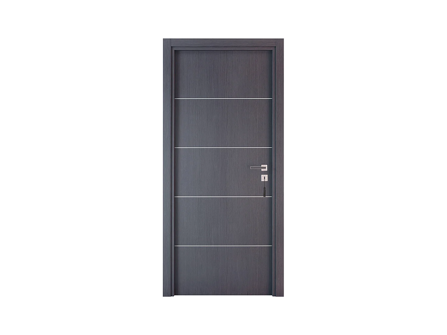 Bloc-porte pose fin de chantier collection Premium Seymour, H.204 x l.93 cm, aspect chêne cendré, réversible