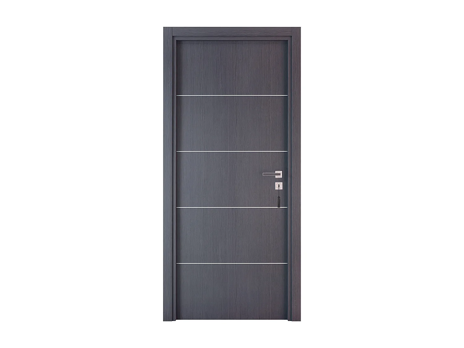 Bloc-porte pose fin de chantier collection Premium Seymour, H.204 x l.93 cm, aspect chêne cendré, réversible