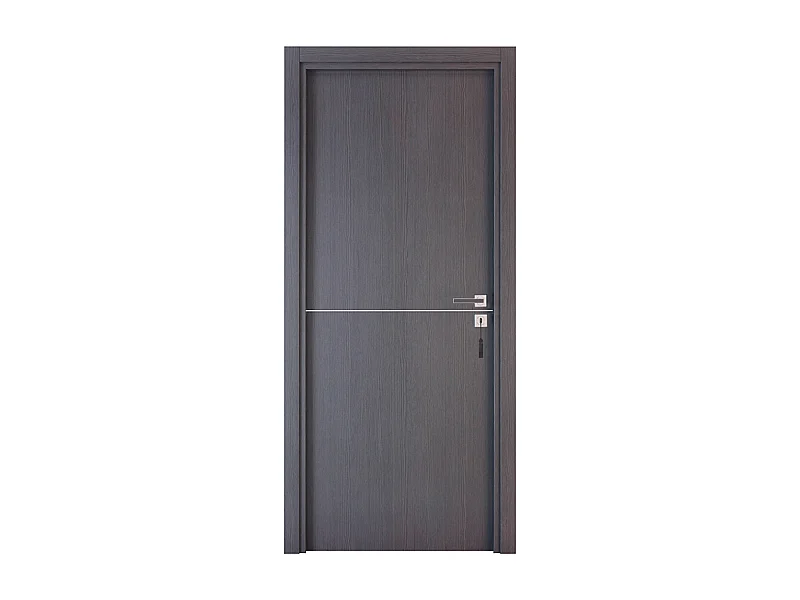 Bloc-porte pose fin de chantier collection Premium Riva, H.204 x l.73 cm, aspect chêne cendré, réversible