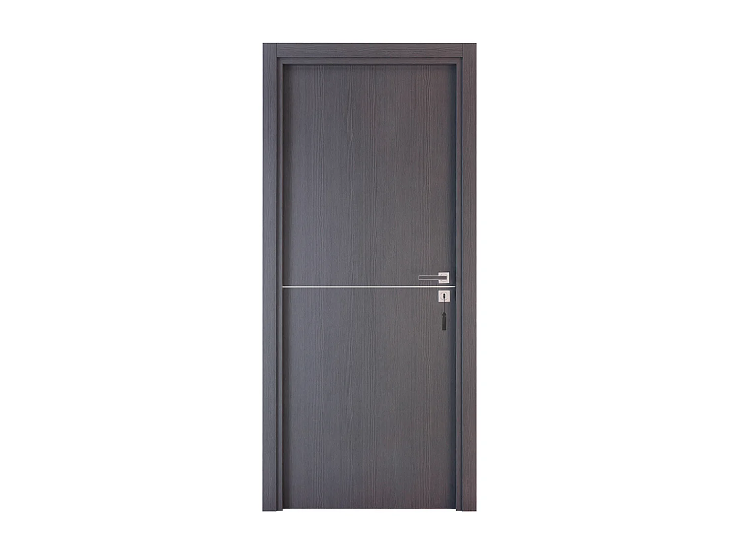 Bloc-porte pose fin de chantier collection Premium Riva, H.204 x l.73 cm, aspect chêne cendré, réversible