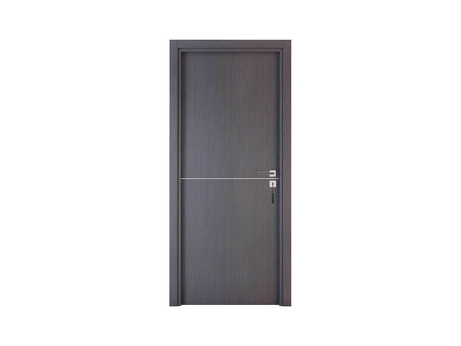 Bloc-porte pose fin de chantier collection Premium Riva, H.204 x l.73 cm, aspect chêne cendré, réversible