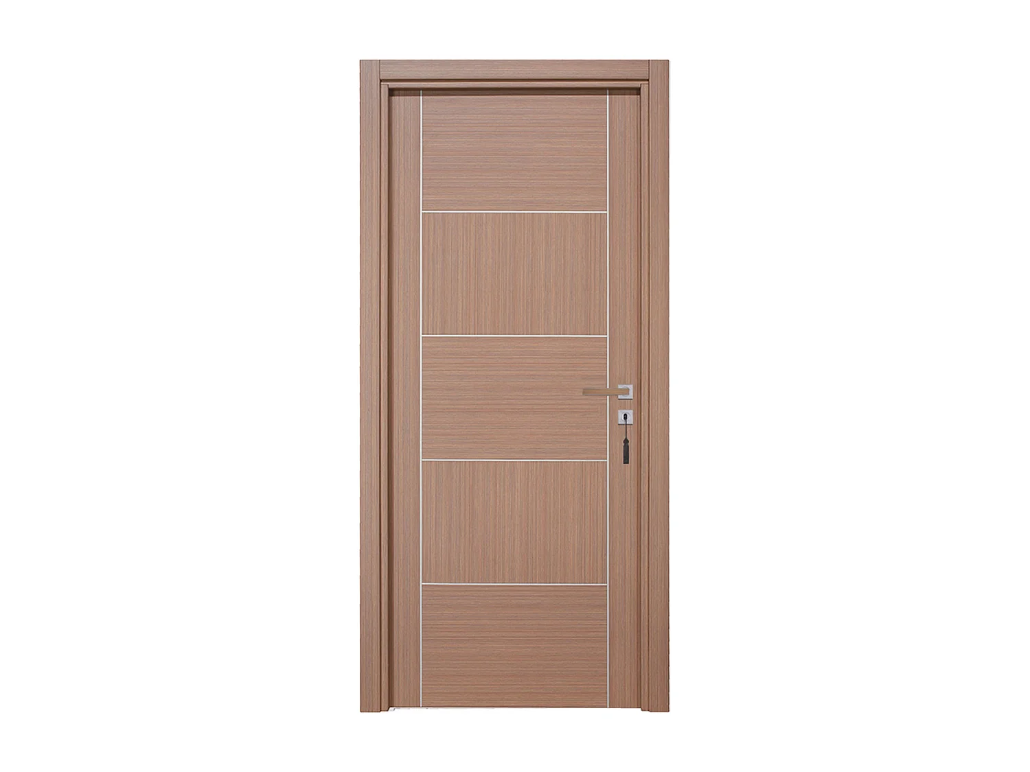 Bloc-porte pose fin de chantier collection Premium Casoar, H.204 x l.73 cm, aspect chêne gris, réversible