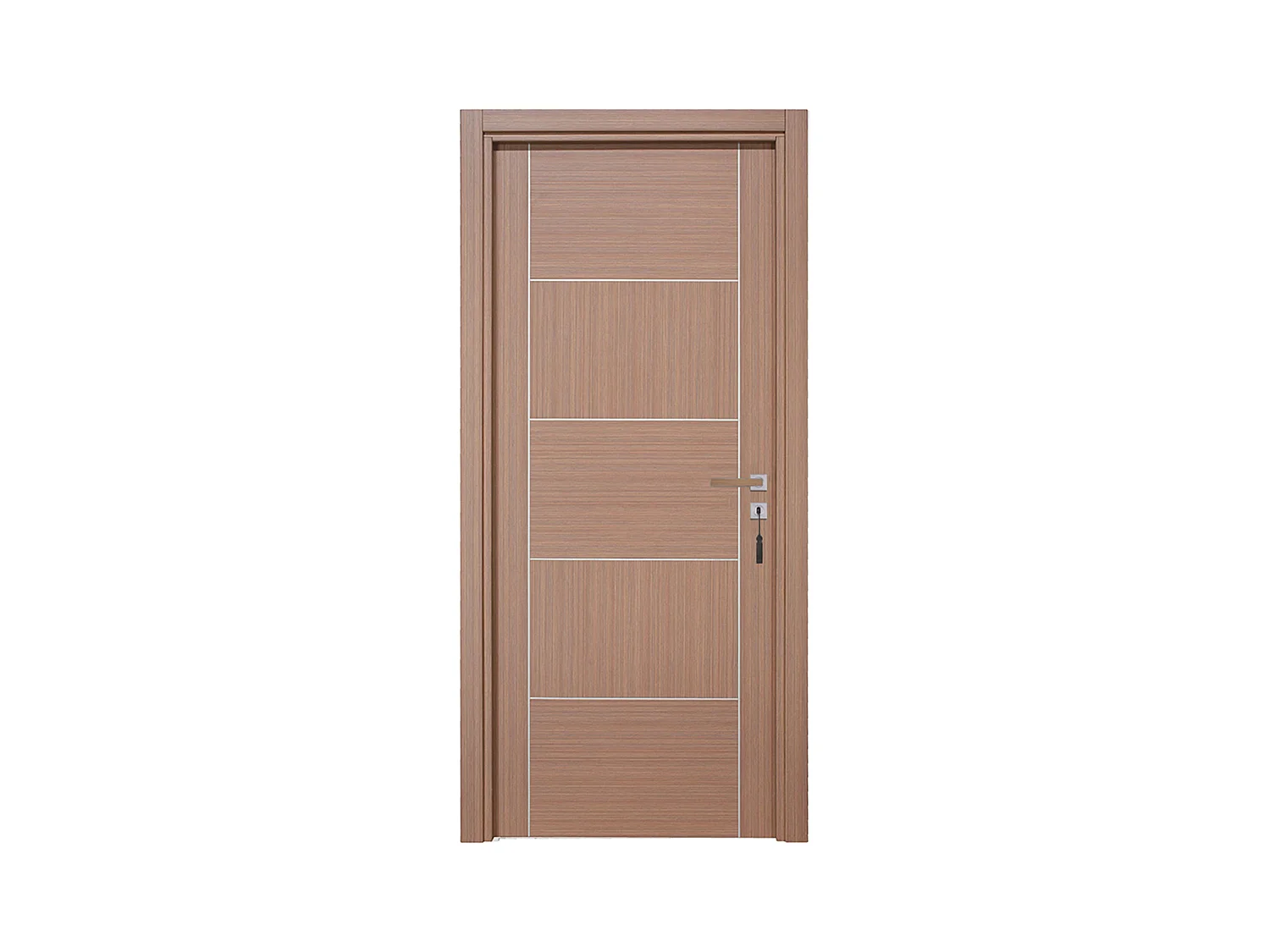 Bloc-porte pose fin de chantier collection Premium Casoar, H.204 x l.73 cm, aspect chêne gris, réversible