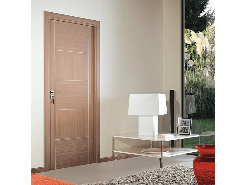 Bloc-porte pose fin de chantier collection Premium Casoar, H.204 x l.73 cm, aspect chêne gris, réversible