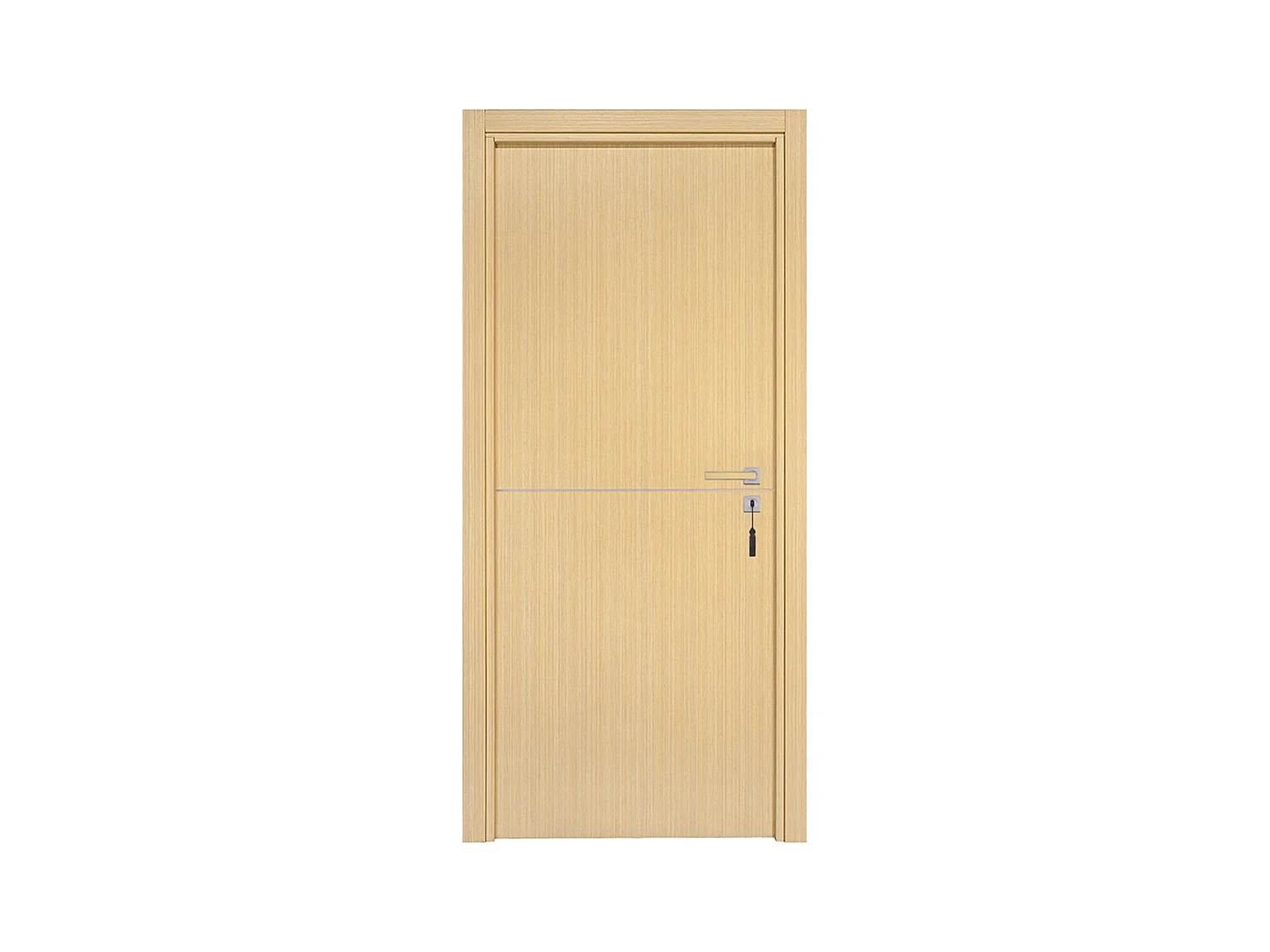 Bloc-porte pose fin de chantier collection Premium Riva, H.204 x l.83 cm, aspect chêne clair, réversible