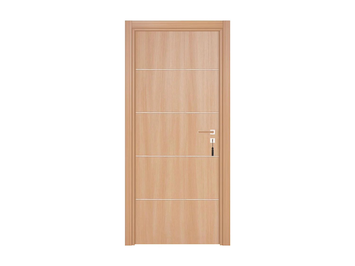 Bloc-porte pose fin de chantier collection Premium Seymour, H.204 x l.73 cm, aspect chêne naturel, réversible