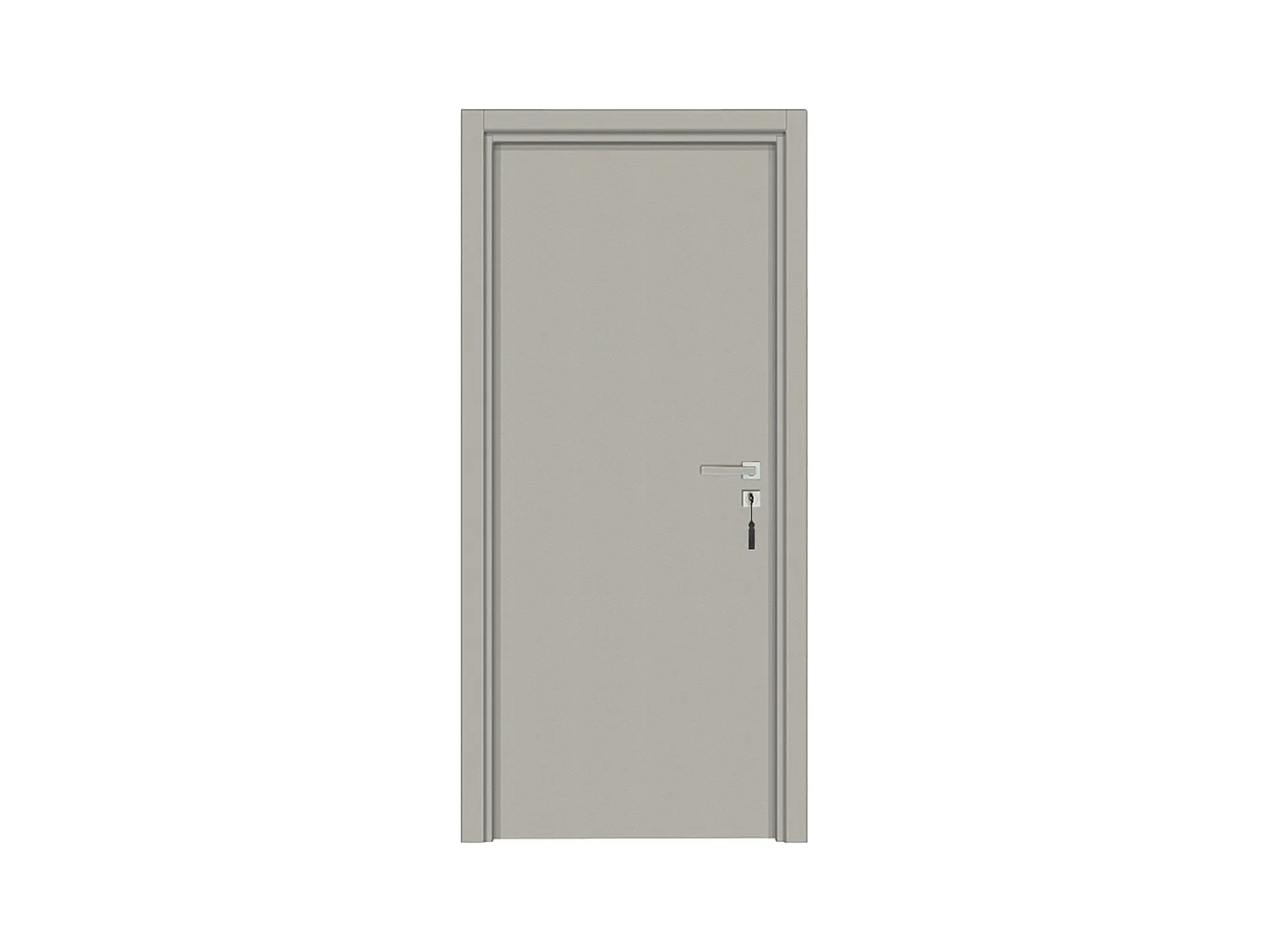 Bloc-porte pose fin de chantier collection Premium Miro, H.204 x l.73 cm, aspect cuir argile, réversible