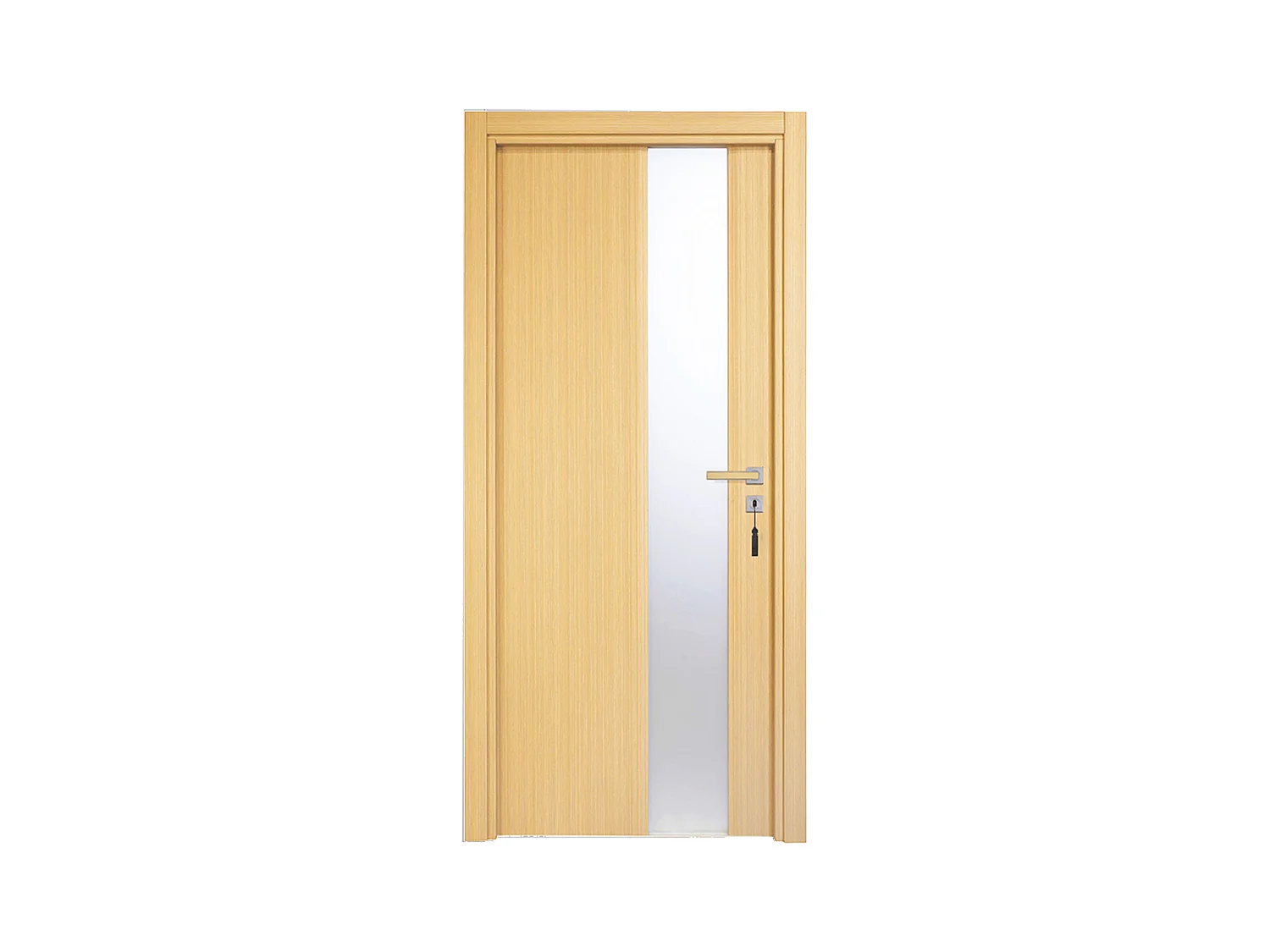 Bloc-porte pose fin de chantier collection Premium Enzo, H.204 x l.73 cm, aspect chêne clair, réversible